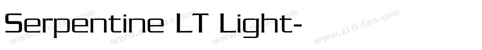 Serpentine LT Light字体转换